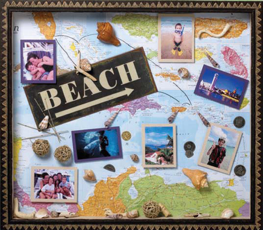 beach collage