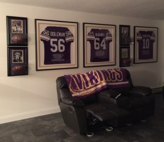 Minnesota Vikings, Man Cave, Framing, Football, Sports