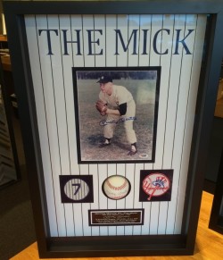 NY Yankess, Micky Mantle, Yankee Stadium, Baseball, Custom, Framing