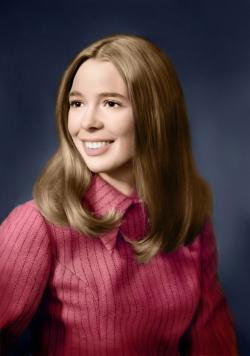 restored photo of young lady