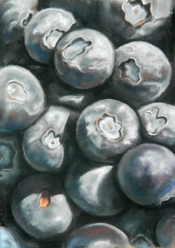 Jonathan Kane_Blueberries_Pastel [4339]