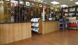 Picture of the interior of The Great Frame Up store.