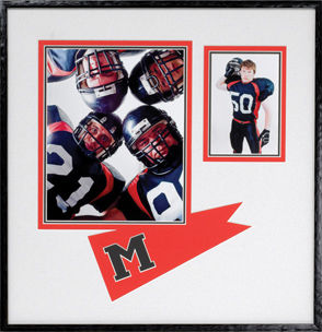 framed football images