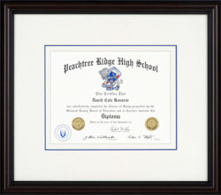 High School Diploma Framed