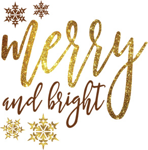 gold glitter merry and bright
