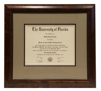 Framed, Diploma, Custom