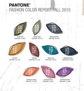Fashion Colour Report Fall 2015