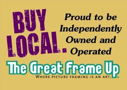 Shop Local, The Great Frame Up, Art, Decor, Framing