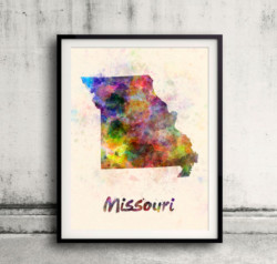 Missouri Custom Framed Art