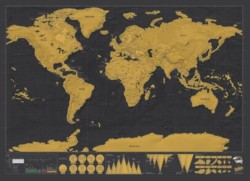 Scratch Off World Map Custom Framing