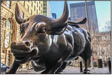 Photograph of New York Stock Exchange bull