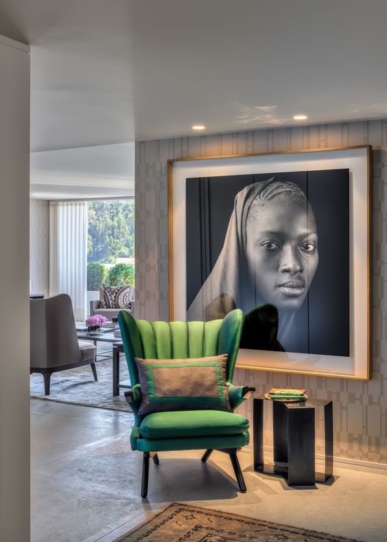 Free Photo | Interior home decor with photo frames