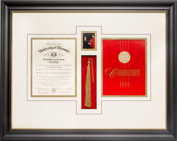 Diploma framed